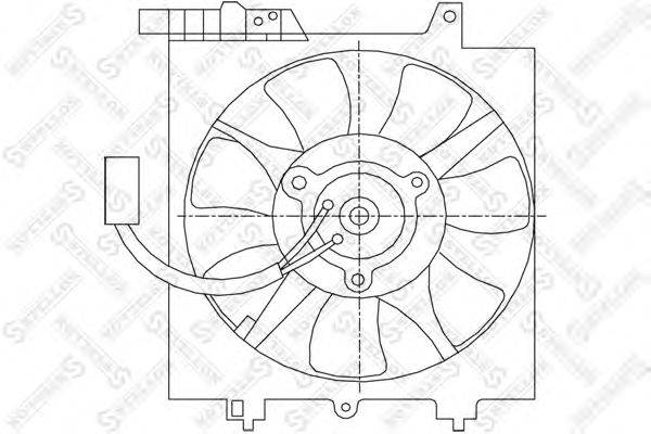 Вентилятор, охлаждение двигателя STELLOX 2999166SX