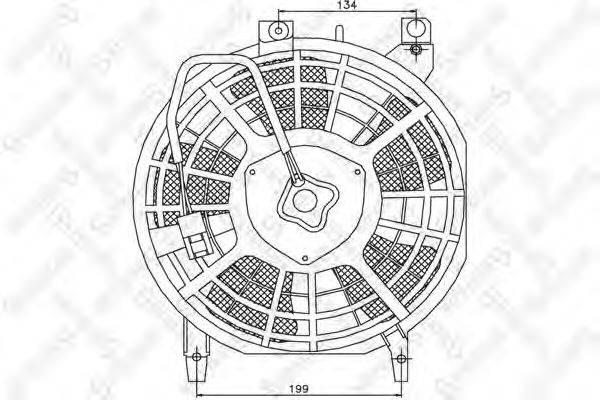 Вентилятор, охлаждение двигателя STELLOX 29-99170-SX