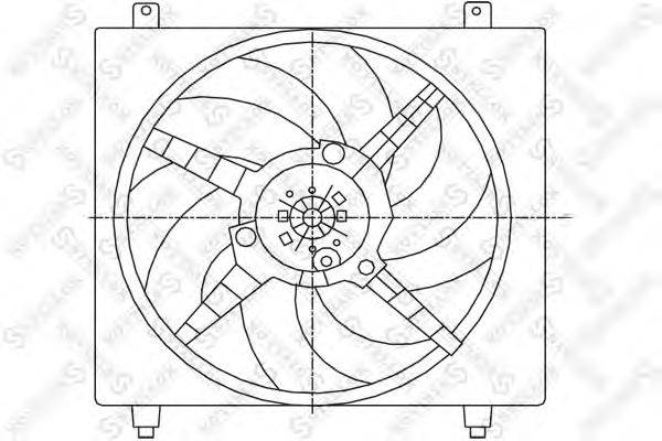 Вентилятор, охлаждение двигателя STELLOX 29-99182-SX