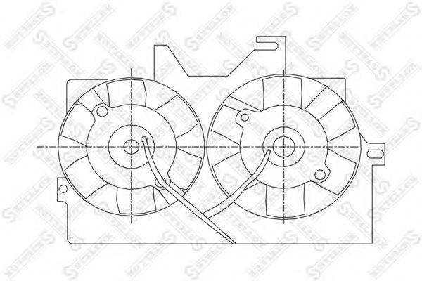 Вентилятор, охлаждение двигателя STELLOX 29-99199-SX