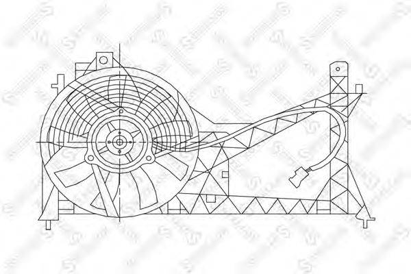 Вентилятор, охлаждение двигателя STELLOX 29-99207-SX