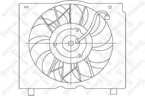 Вентилятор, охлаждение двигателя STELLOX 2999208SX