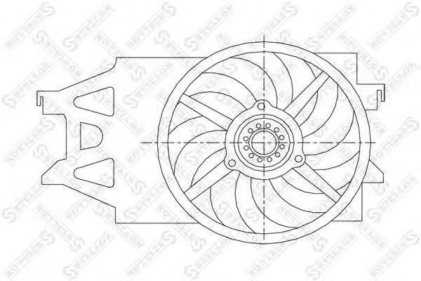Вентилятор, охлаждение двигателя STELLOX 2999212SX