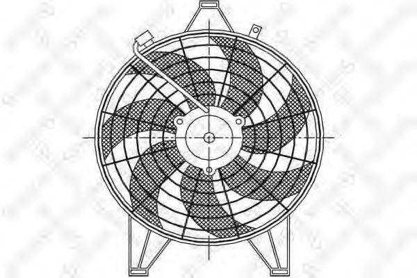 Вентилятор, охлаждение двигателя STELLOX 29-99219-SX
