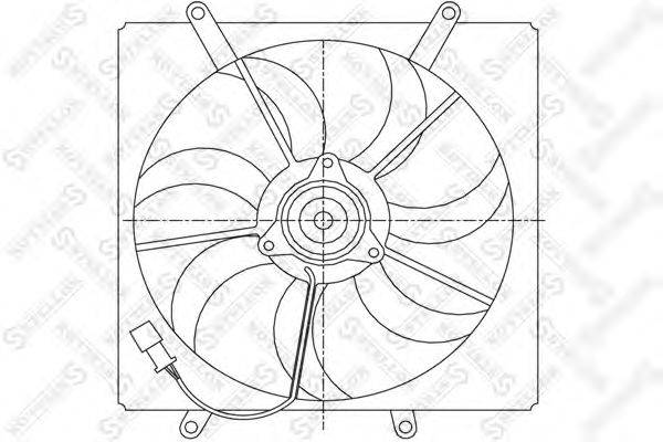 Вентилятор, охлаждение двигателя STELLOX 29-99315-SX