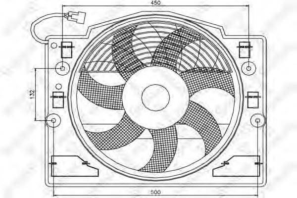Вентилятор, охлаждение двигателя STELLOX 2999330SX