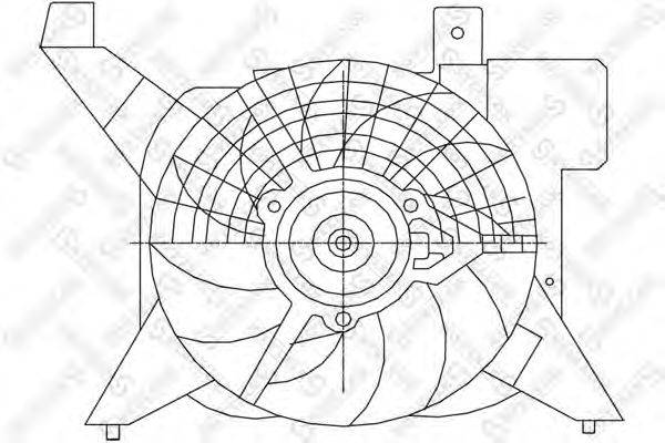Вентилятор, охлаждение двигателя STELLOX 29-99391-SX