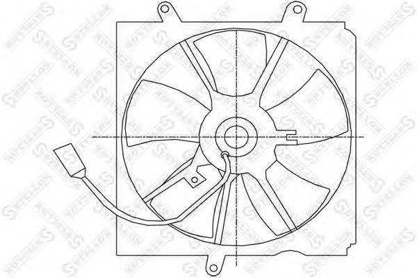 Вентилятор, охлаждение двигателя STELLOX 29-99415-SX