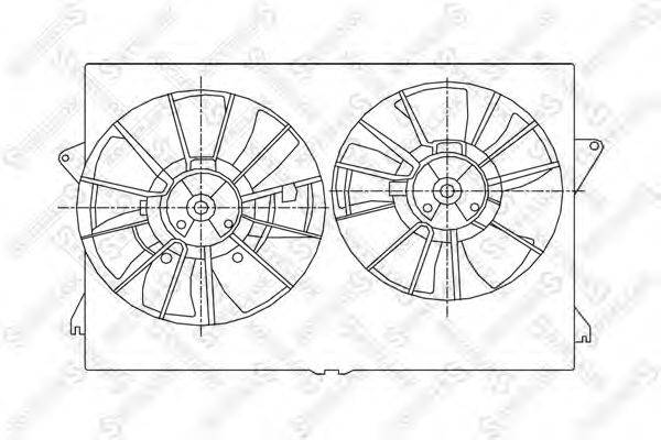 Вентилятор, охлаждение двигателя STELLOX 2999424SX