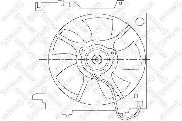 Вентилятор, охлаждение двигателя STELLOX 29-99425-SX