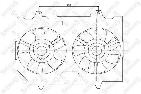 Вентилятор, охлаждение двигателя STELLOX 2999426SX