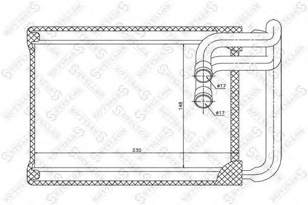 Теплообменник, отопление салона STELLOX 10-35130-SX