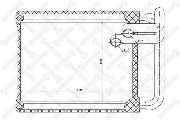 Теплообменник, отопление салона STELLOX 10-35147-SX