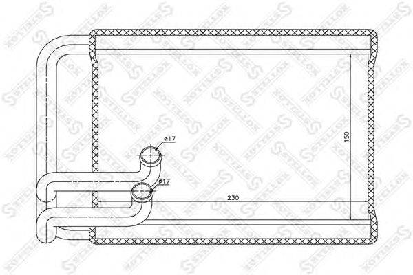 Теплообменник, отопление салона STELLOX 10-35225-SX