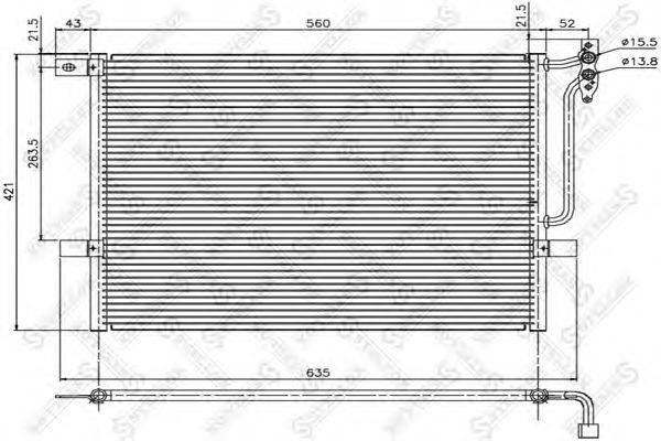 Конденсатор, кондиционер STELLOX 10-45052-SX