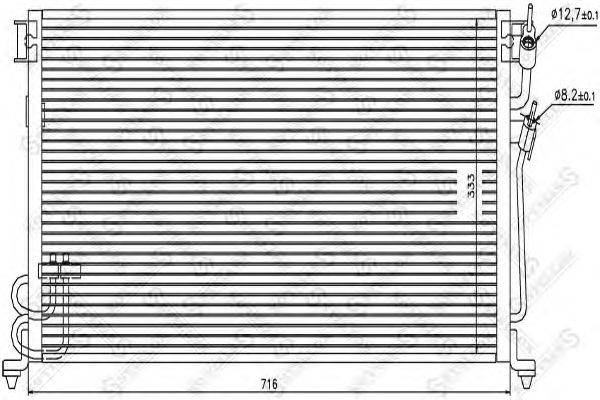 Конденсатор, кондиционер STELLOX 10-45134-SX