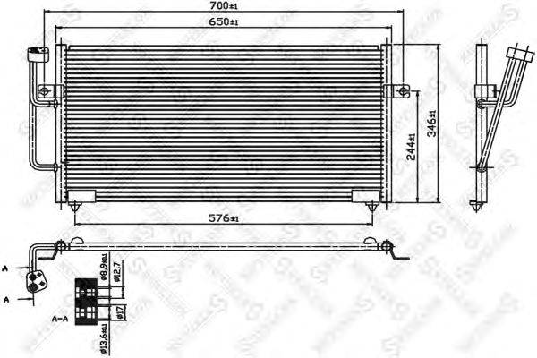 Конденсатор, кондиционер STELLOX 10-45333-SX