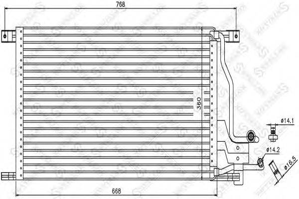 Конденсатор, кондиционер STELLOX 10-45336-SX