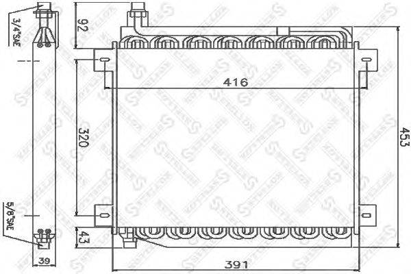 Конденсатор, кондиционер STELLOX 10-45510-SX