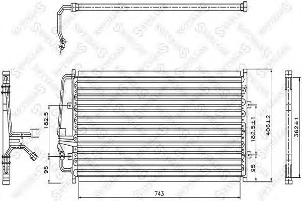 Конденсатор, кондиционер STELLOX 10-45665-SX