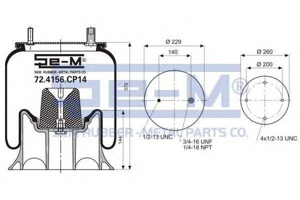 Кожух пневматической рессоры ROCKWELL 2121 5762