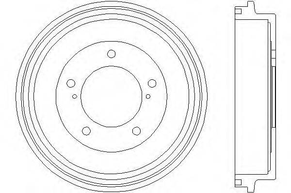 Тормозной барабан HELLA PAGID 8DT 355 300-491