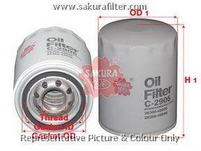 Масляный фильтр SAKURA  Automotive C2906