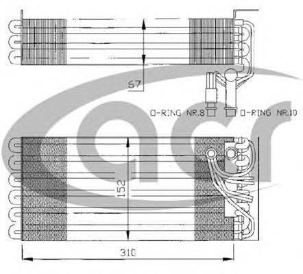 Испаритель, кондиционер ACR 310142