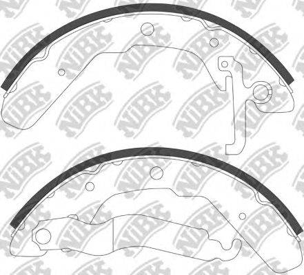 Комплект тормозных колодок NiBK FN0538