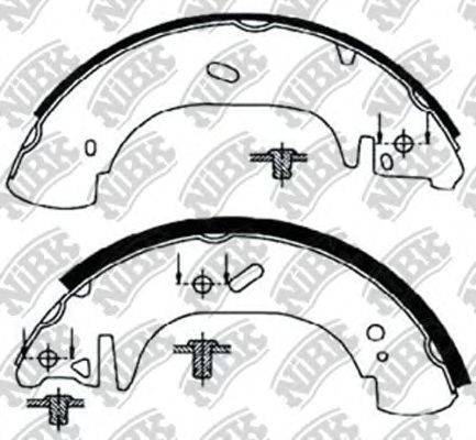 Комплект тормозных колодок NiBK FN0543