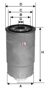 Топливный фильтр SOFIMA S 4009 NR