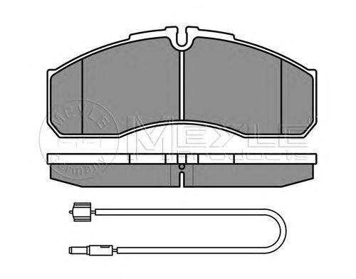 Комплект тормозных колодок, дисковый тормоз MEYLE 29160
