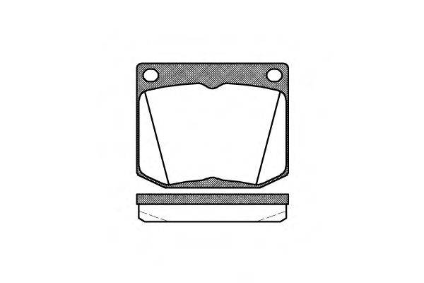 Комплект тормозных колодок, дисковый тормоз REMSA 0038.30