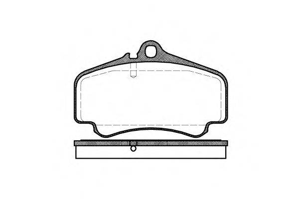 Комплект тормозных колодок, дисковый тормоз REMSA 086300