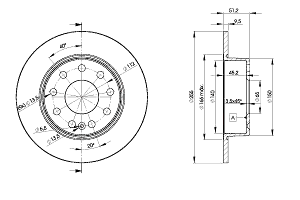 Тормозной диск ICER 78BD5616