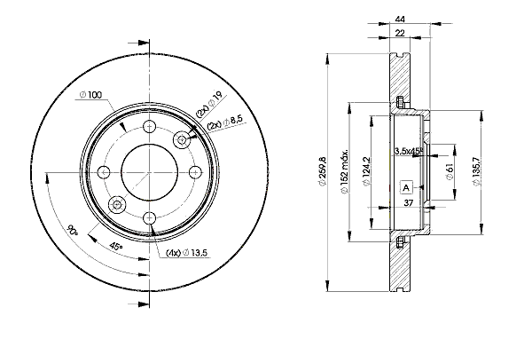 Тормозной диск ICER 78BD7795