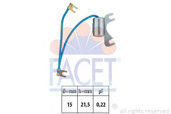 Конденсатор, система зажигания FACET 0.0534/5