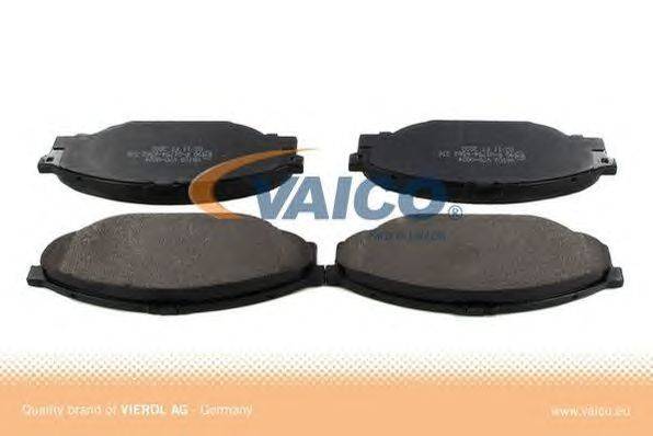 Комплект тормозных колодок, дисковый тормоз VAICO 700024