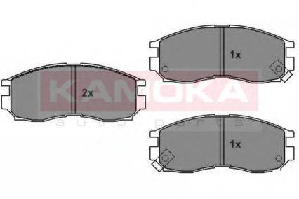 Комплект тормозных колодок, дисковый тормоз KAMOKA 1011528