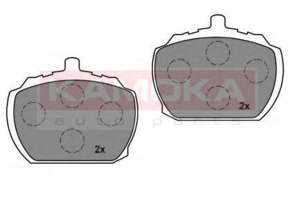 Комплект тормозных колодок, дисковый тормоз KAMOKA 1011666