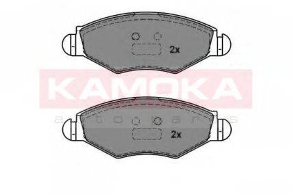 Комплект тормозных колодок, дисковый тормоз KAMOKA 1012756