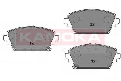 Комплект тормозных колодок, дисковый тормоз KAMOKA 1016372