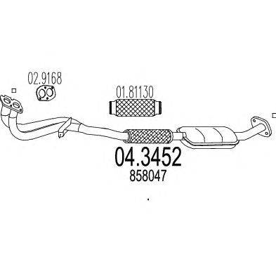 Катализатор MTS 04.3452