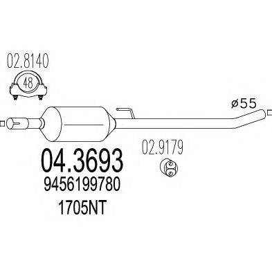 Катализатор MTS 04.3693