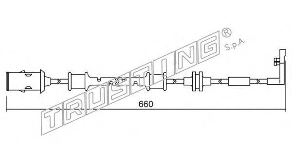 Сигнализатор, износ тормозных колодок TRUSTING SU.142