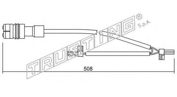 Сигнализатор, износ тормозных колодок TRUSTING SU.219