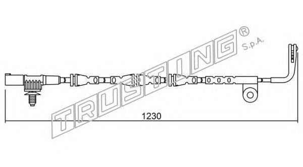 Сигнализатор, износ тормозных колодок TRUSTING SU.255