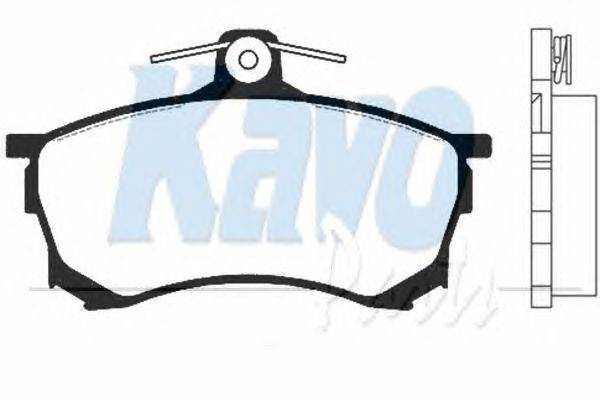 Комплект тормозных колодок, дисковый тормоз KAVO PARTS BP5515