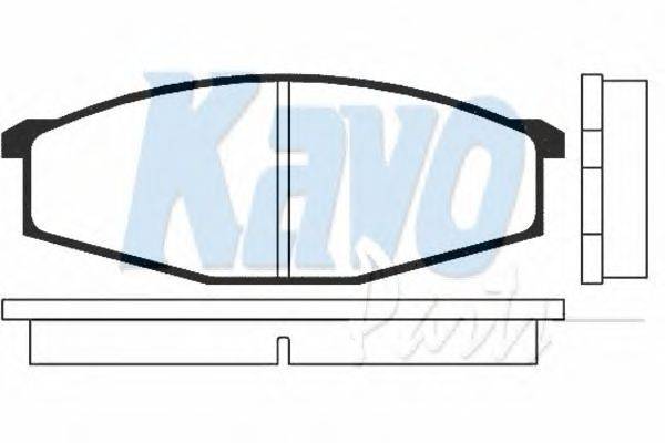 Комплект тормозных колодок, дисковый тормоз KAVO PARTS BP6502