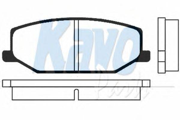 Комплект тормозных колодок, дисковый тормоз KAVO PARTS BP8501